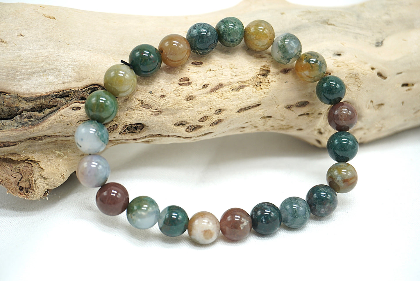 BRACELET AGATE INDIENNE 8MM