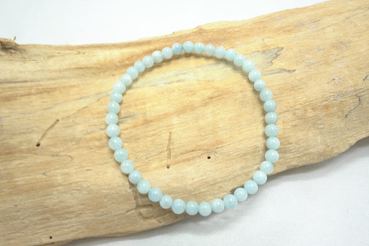 BRACELET AIGUE MARINE 4MM