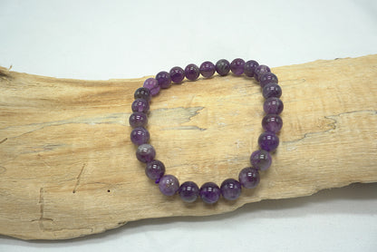 BRACELET AMETHYSTE 8MM (grande taille)
