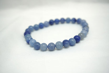 BRACELET AVENTURINE BLEUE 6MM