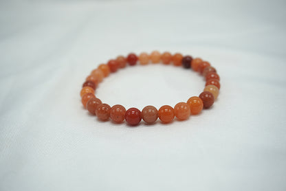 BRACELET AVENTURINE ORANGE 6MM