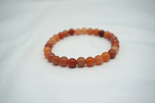 BRACELET AVENTURINE ORANGE 6MM