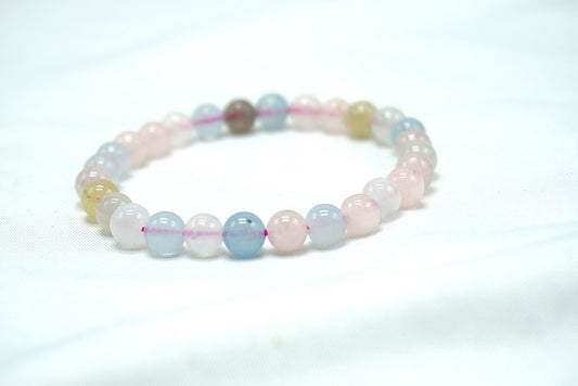BRACELET BERYL NATUREL 6MM