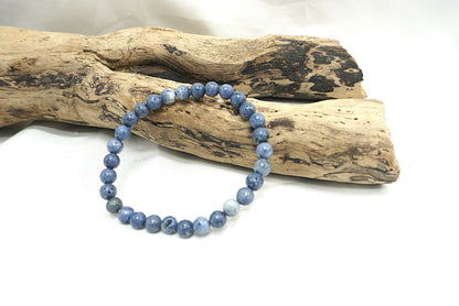 BRACELET CORAIL BLEU 6MM