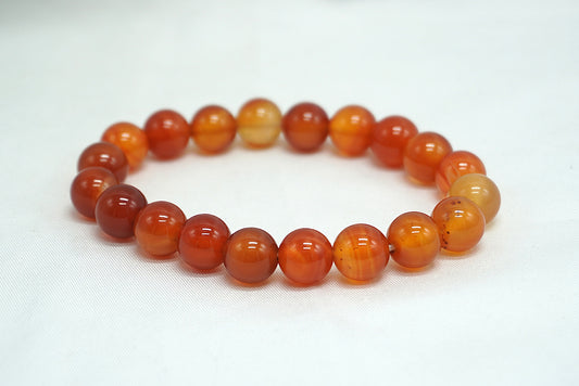 BRACELET CORNALINE 10MM