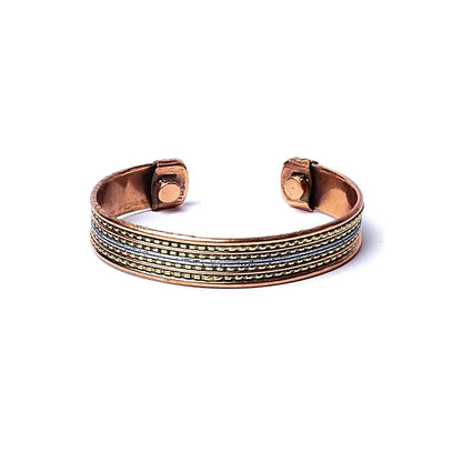 BRACELET CUIVRE MAGNETIQUE MOTIF BANDÉ