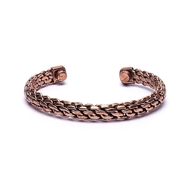 BRACELET CUIVRE TRESSÉ MAGNETIQUE