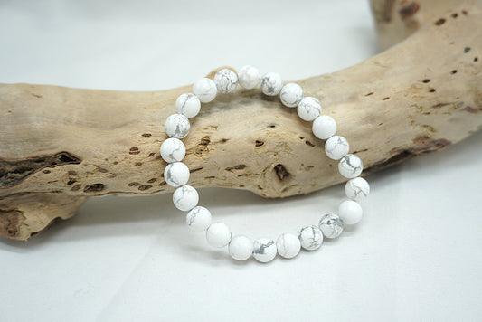 BRACELET HOWLITE 8MM