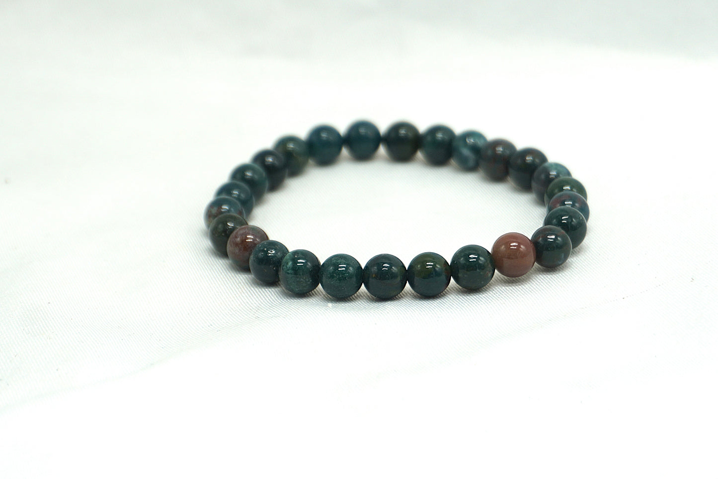 BRACELET JASPE HELIOTROPE 6MM