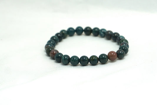 BRACELET JASPE HELIOTROPE 6MM