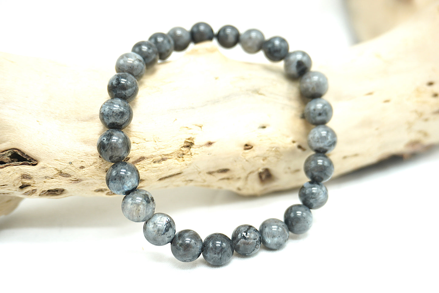 BRACELET LARVIKITE 8MM (grande taille)