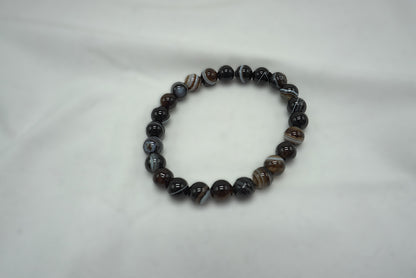 BRACELET AGATE OEIL 8MM