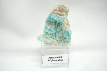 BRUT ARAGONITE BLEUE SUR SOCLE