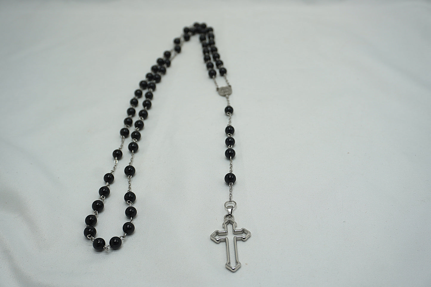 CHAPELET OBSIDIENNE NOIRE