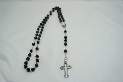 CHAPELET OBSIDIENNE NOIRE