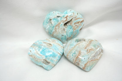 COEUR ARAGONITE BLEUE