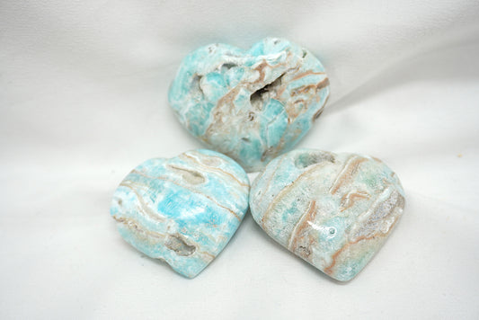 COEUR ARAGONITE BLEUE