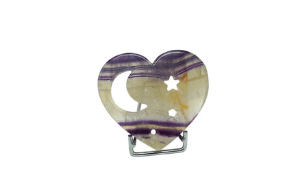 COEUR SCULPTÉ FLUORITE