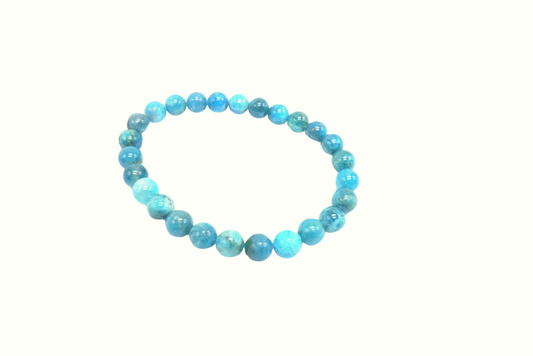 BRACELET APATITE BLEUE 8mm