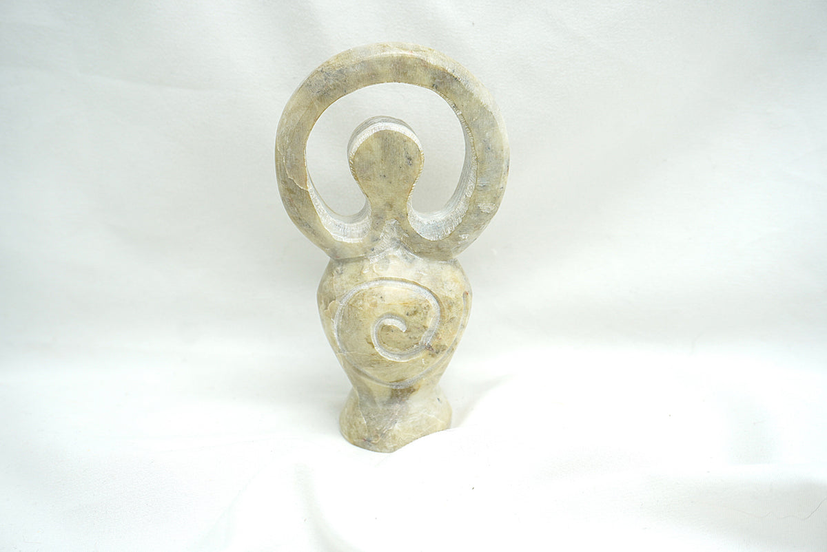 DEESSE SPIRALE STEATITE CLAIRE