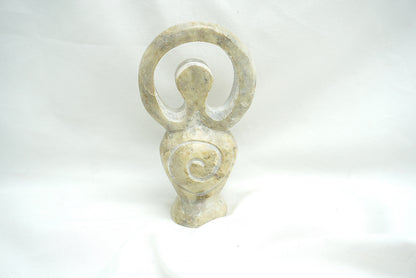 DEESSE SPIRALE STEATITE CLAIRE