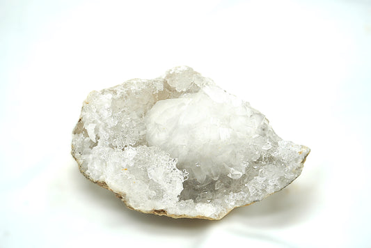 DEMIE GEODE CRISTAL DE ROCHE 7.5CM