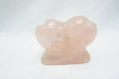 DOUBLE COEUR QUARTZ ROSE (267 grammes)