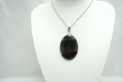 PENDENTIF OBSIDIENNE D'ARMENIE