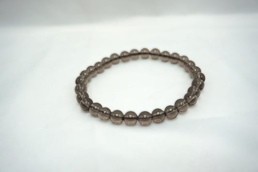 BRACELET QUARTZ FUME 6MM