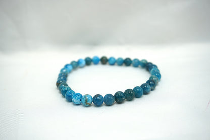 BRACELET APATITE BLEUE 6MM