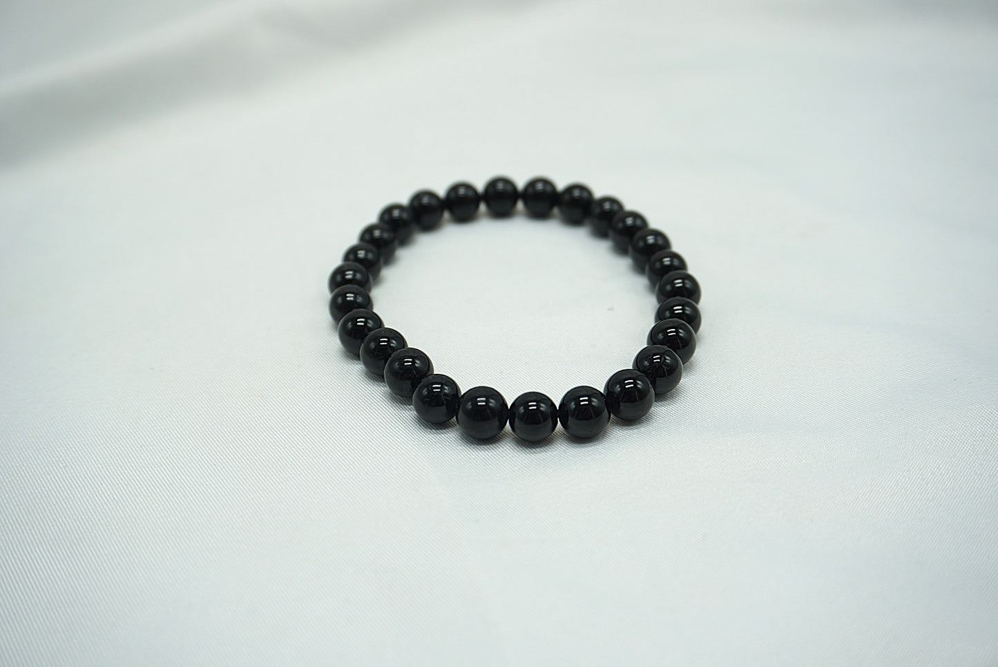 BRACELET TOURMALINE NOIRE 8MM (grande taille)