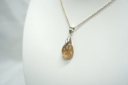 PENDENTIF QUARTZ RUTILE
