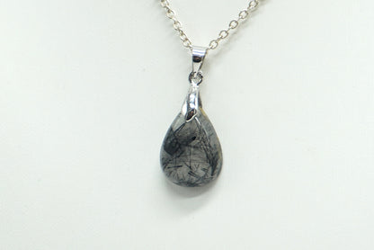 PENDENTIF QUARTZ TOURMALINE (ref 1)