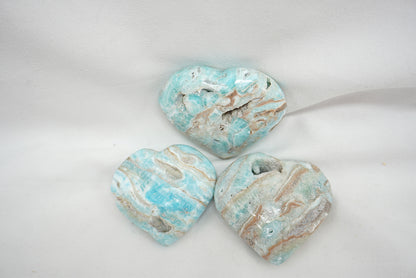 COEUR ARAGONITE BLEUE