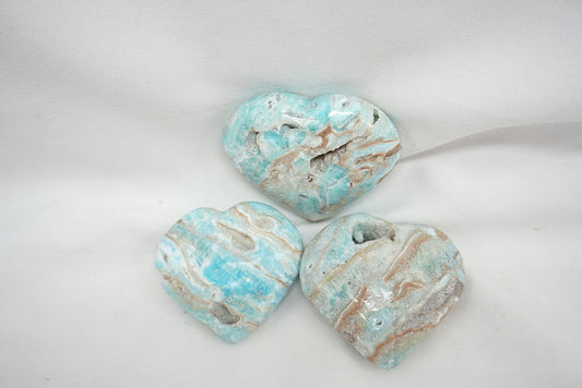 COEUR ARAGONITE BLEUE
