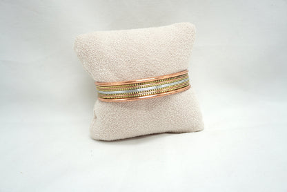 BRACELET CUIVRE MAGNETIQUE MOTIF BANDÉ