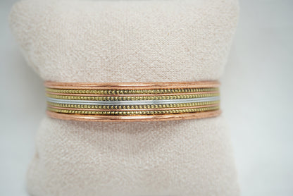 BRACELET CUIVRE MAGNETIQUE MOTIF BANDÉ