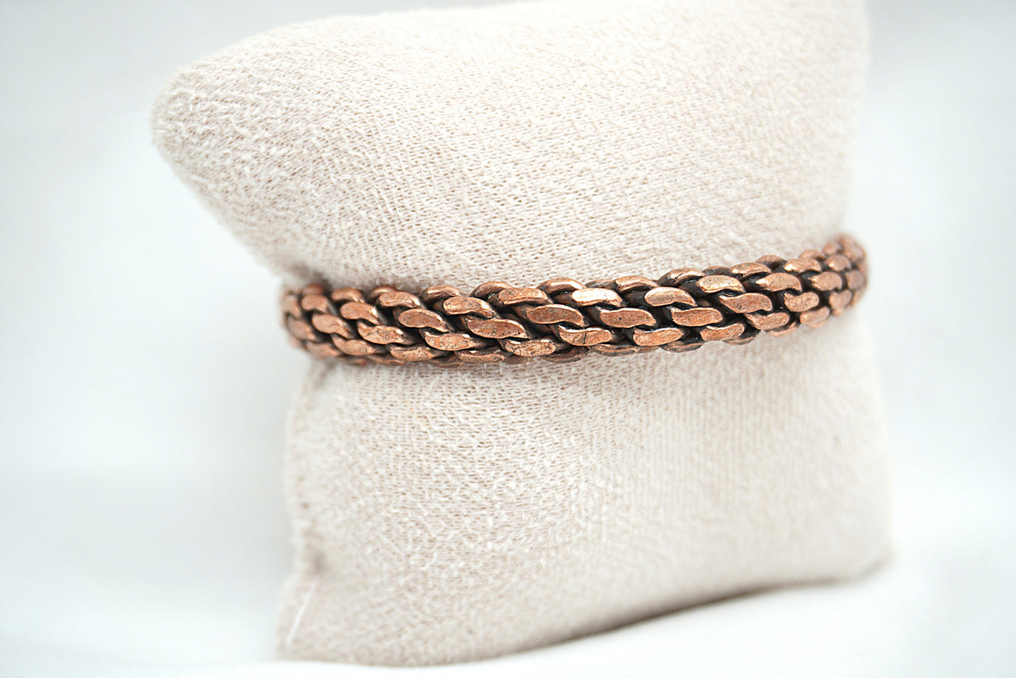 BRACELET CUIVRE TRESSÉ MAGNETIQUE