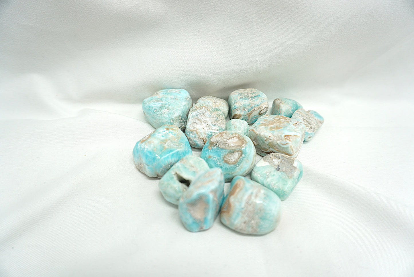 PIERRE ROULEE ARAGONITE BLEUE