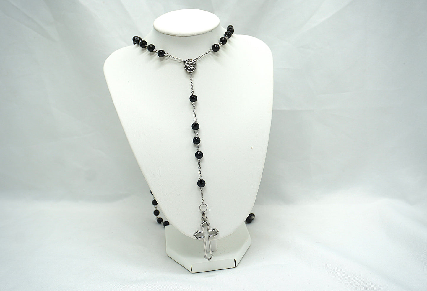 CHAPELET OBSIDIENNE NOIRE