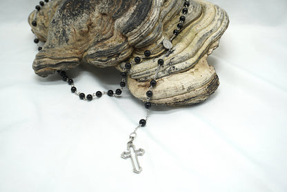 CHAPELET OBSIDIENNE NOIRE