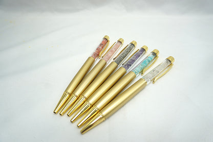 STYLO AVEC ASSORTIMENT DE PIERRES