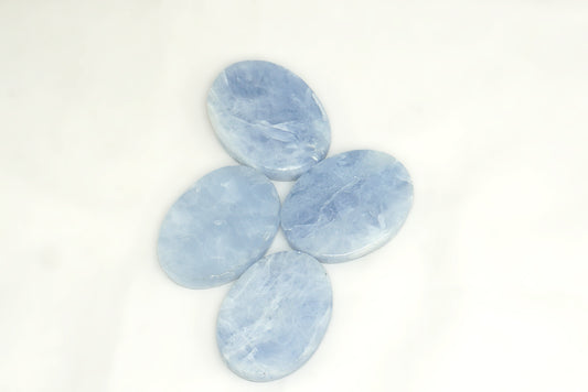 GALET PLAT CALCITE BLEUE