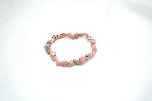 BRACELET PIERRES ROULEES RHODOCHROSITE