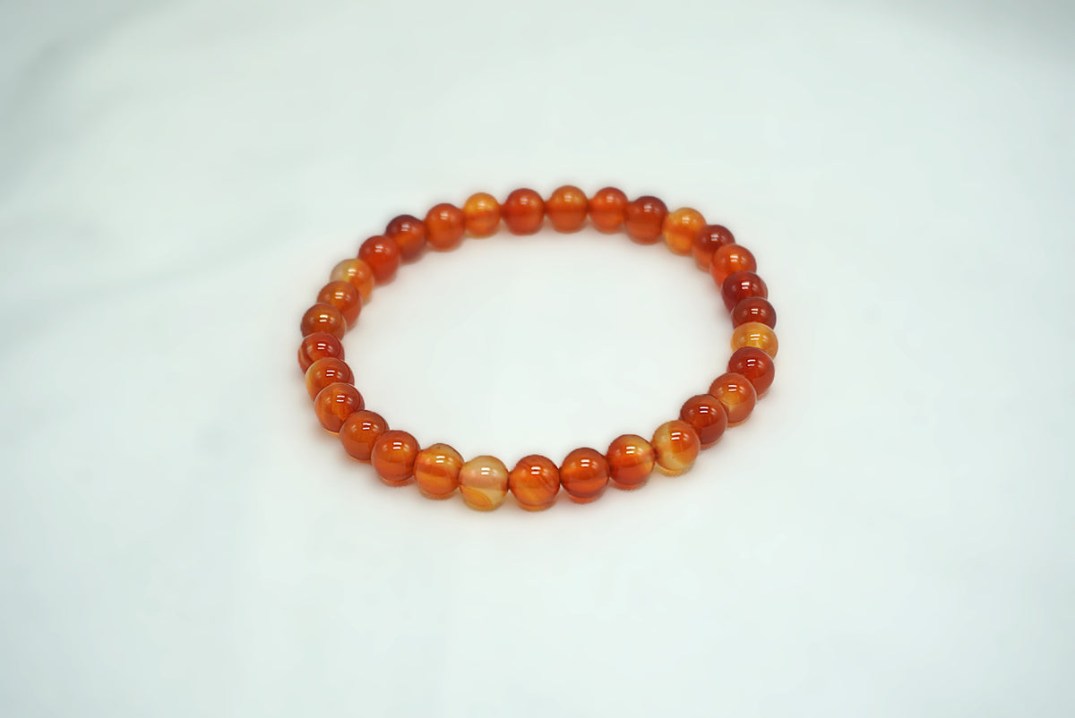 BRACELET CORNALINE 6MM