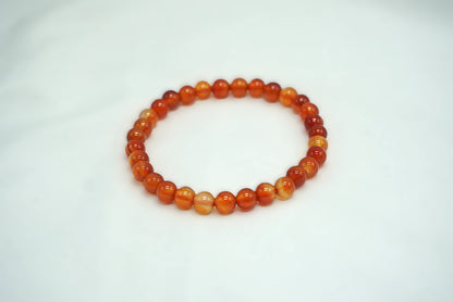 BRACELET CORNALINE 6MM