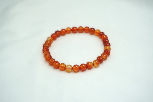 BRACELET CORNALINE 6MM