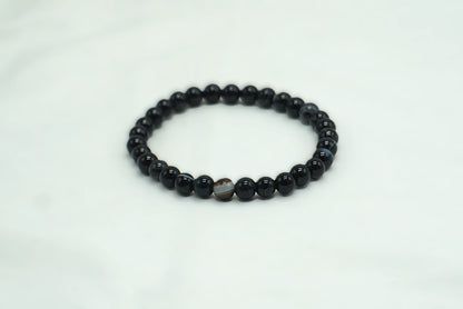 BRACELET AGATE OEIL 6MM