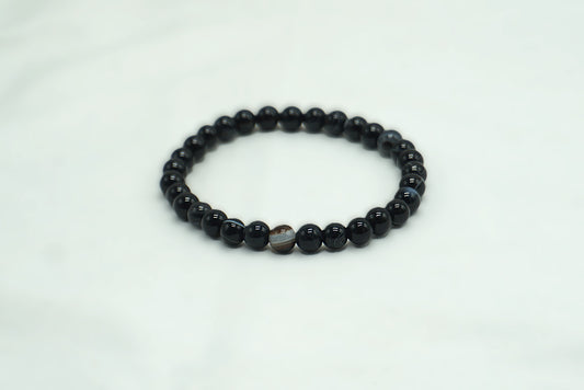 BRACELET AGATE OEIL 6MM