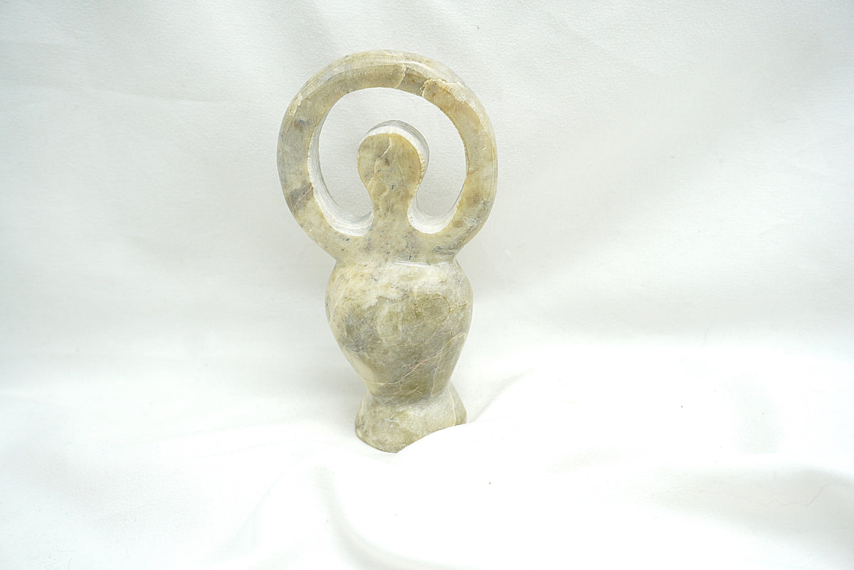 DEESSE SPIRALE STEATITE CLAIRE
